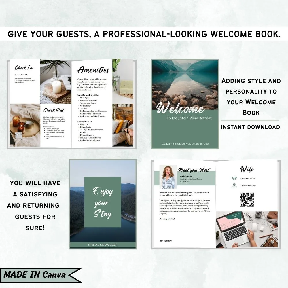 Guest Book : (Welcome) Guest Book for Vacation Home: guest book for  visitors,8.5 x 11 inch size Guest Log Book for Vacation Rental (Paperback)