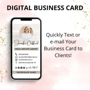 Real Estate Agent Business Card | Digital Business Cards For Realtors